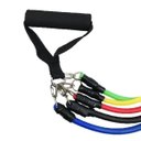 Ver imagem 5 de Kit Extensor Elástico 11 Peças Exercício Fitness Pilates