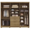 Ver imagem 6 de Guarda Roupa Casal 260cm Vidro Reflecta Vonn Nature/fendi V02 - Mpozenato