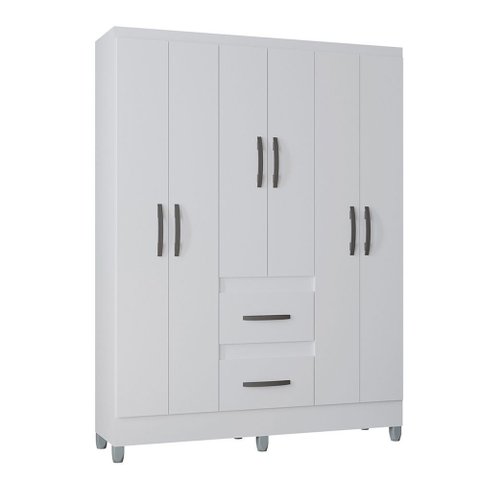 Guarda Roupa Poquema Capri 6 Portas e 2 Gavetas