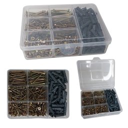 Kit 500 Parafusos Chipboard Philips e Buchas + Maleta - 2