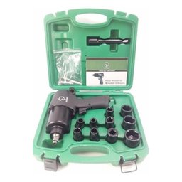 Chave Impacto Pneumática 1/2 780Nm Pn120278 Com 10 Soquetes - 1