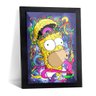 Quadro Homer Simpson Donuts moldura e vidro:34x24 cm - 1