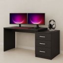 Ver imagem 5 de Mesa Escrivaninha Desk Game 136cm Preto