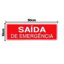 Ver imagem 2 de Combo 10 Placas De Sinalização Saída De Emergência 30x10 Acesso - S-225 F9e