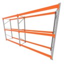 Ver imagem 1 de Mini Porta Pallet 200 Kg por Nivel Inicial + Continuação com 3 Niveis Laranja com sem Mdf