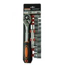 Ver imagem 1 de Jogo 12 Peças Chave Catraca 1/2 + Extensor + Soquete Starfer