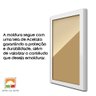 Moldura A4 Quadro Certificado Diploma Premium e Tela Acetato Arte na Arte Moldura A-4 Moldura Preta - 4