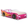 Cama Faísca Carro Infantil Rosa - 2