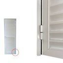 Ver imagem 2 de Porta Veneziana de Alumínio 70x210cm Abertura Direita Kazan Branco