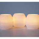 Ver imagem 3 de Kit 3 Vasos Decorativos Porta-velas Artificiais Modernos Sotisticado