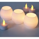 Ver imagem 1 de Kit 3 Vasos Decorativos Porta-velas Artificiais Modernos Sotisticado