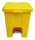 Ver imagem 6 de Cesto Lixeira Quadrada Plastica com Pedal 25 Litros Cor:branco