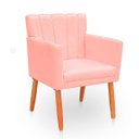 Ver imagem 5 de Poltrona Cadeira para Sala Elegante Confortável e Reforçada Carol Suede
