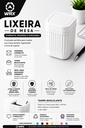 Ver imagem 1 de Lixeira de Mesa Compacta com Tampa Basculante:Branco