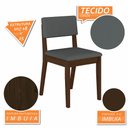 Ver imagem 6 de Conjunto de Mesa com 2 Cadeiras Arkansas Imbuia/cinza - M. Arapongas Imbuia/suede Cinza