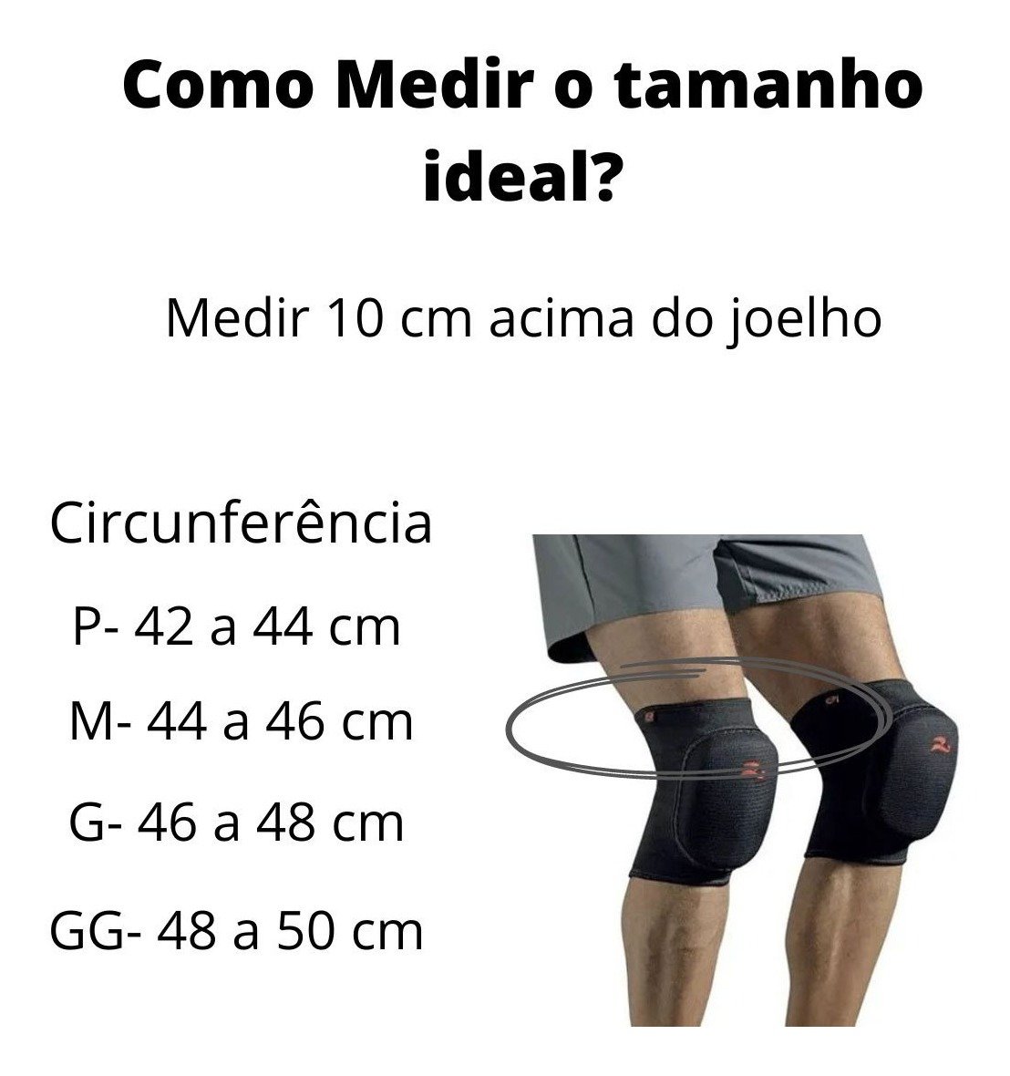 Joelheira Futsal Profissional Compressão Realtex Elástica - Preto - G - 5