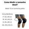 Joelheira Futsal Profissional Compressão Realtex Elástica - Preto - G - 5