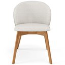 Ver imagem 3 de Kit 04 Cadeiras de Jantar e Estar Living Estofada Mia L02 Bouclê Cru - Lyam Decor