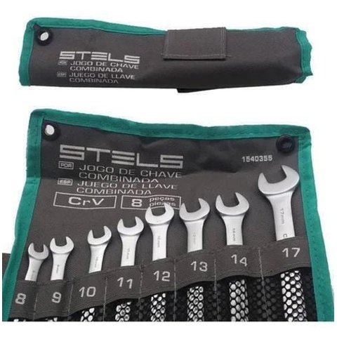 Jogo De Chave Combinada - Crv - 8 Pçs
