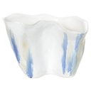 Ver imagem 1 de Vaso Decorativo Ceramica Branco e Azul Florarte 20cm
