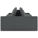 Ver imagem 7 de Sofá Ilha Modular para Sala 232cm com Puff Dublin K01 Bouclê Cinza e Sintético Preto - Lyam Decor