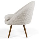 Ver imagem 3 de Kit 2 Poltronas Decorativas Pés Palito Rafa C-107 Linho Bege - Domi