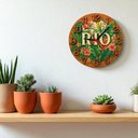 Ver imagem 2 de Relógio de Parede - Rio de Janeiro -efeito 3d -25x25x2cm