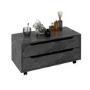 Ver imagem 6 de Gabinete para Banheiro 80cm com Rodízios Tecno Mobili Bn3643 Mármore Lunar