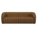 Ver imagem 2 de Sofá Decorativo Sala de Estar 292cm Adam 4 Lugares PU Caramelo G45 - Gran Belo Sofá Adam