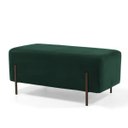 Ver imagem 1 de Puff Decorativo 90cm Base Aço Status B-303 Veludo Verde Musgo - Domi
