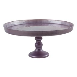 Centro de Mesa em Vidro com Pe D28xa9cm Cor Champanhe - 1