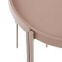 Ver imagem 2 de Mesa de Apoio Redonda Enjoy Rivatti 50 Cm (largura) Tampo em Polipropileno Fendi e Base em Aço
