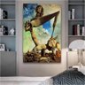 Quadro Salvador Dali Construção Macia Com Feijão Cozido:150x100/DOURADA - 1