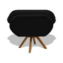 Ver imagem 6 de Kit 2 Poltrona Safira Cadeira Robusta Base Giratória Fibra Silicone Sala Estar Clínica Recepção Velu