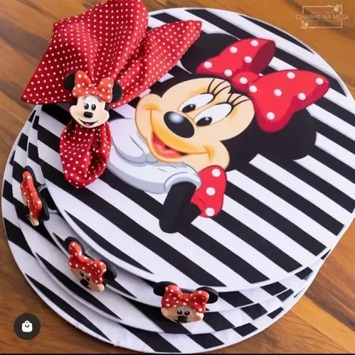 KIT 4 CAPAS SOUSPLAT SUPLA MINNIE LISTRADO - 1