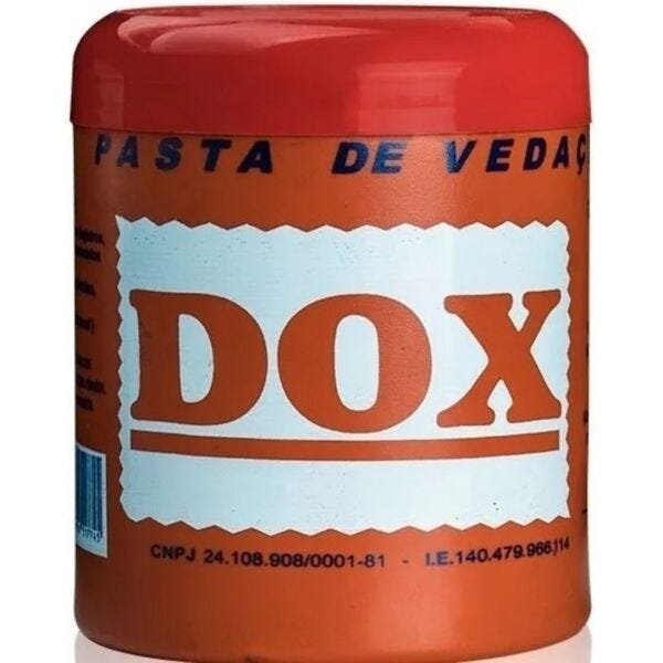 Pasta Dox Vegetal Original Para Vedação Rosca Pote Com 500g