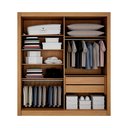 Ver mais imagens de Guarda-Roupa para Casal 2 Portas Milano MDF Marrom/Cinamomo