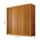 Ver imagem 3 de Guarda-Roupa para Casal 2 Portas Milano MDF Marrom/Cinamomo