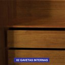 Ver imagem 7 de Guarda-Roupa para Casal 2 Portas Milano MDF Marrom/Cinamomo