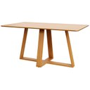 Ver imagem 5 de Mesa de Jantar Retangular 6 Lugares 160cm x 90cm Base em X 100% MDF Carvalho Rose