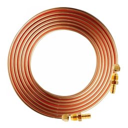 Tubo de Cobre 3/8 para Gas para Cozinha 3 Mts com Bico Mangueira - 1 Tubo de Cobre 3/8 para Gas para Cozinha 3 Mts com Bico Mangueira - 1