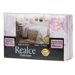 Jogo de Cama Queen Duplo 4 Peças 250x240cm Holda 140 Fios Realce Premium - 2
