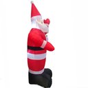 Ver imagem 4 de Papai Noel Gigante Natal Inflavel 3 Metros Natalino Decoraçao Casa Loja Shopping Porta Entrada Fim D