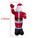 Ver imagem 3 de Papai Noel Gigante Natal Inflavel 3 Metros Natalino Decoraçao Casa Loja Shopping Porta Entrada Fim D