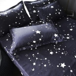 Jogo de Cama Solteiro King Star Black 6 Peças com Edredom - 4