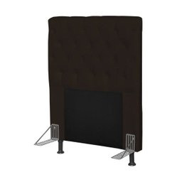 Cabeceira Cama Box Solteiro 90cm Cristal Corino Branco - JS Móveis - 2