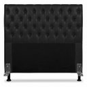 Ver imagem 6 de Cabeceira Cama Box Casal 140cm Cristal Corino Preto - Js Móveis