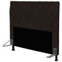 Ver imagem 1 de Cabeceira Cama Box Casal 140cm Cristal Corino Marrom - JS Móveis