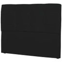 Ver imagem 1 de Cabeceira Casal Cama Box 160cm London Corino Preto - JS Móveis