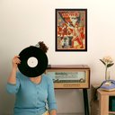 Ver imagem 1 de Quadro Decorativo David Bowie Poster Vintage 45x34cm:moldura Preta